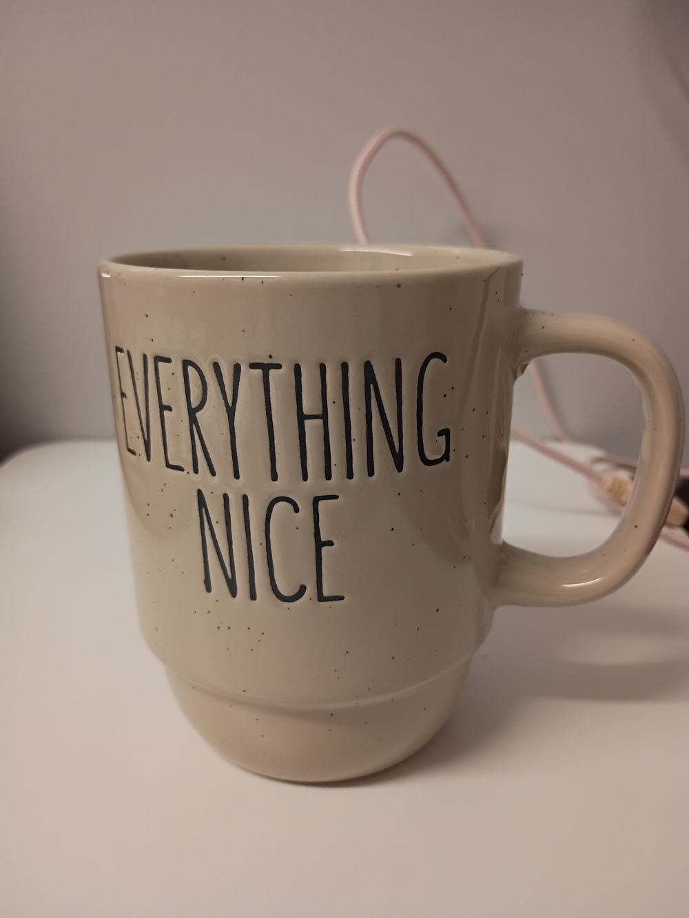 Hobby Lobby Cream 'EVERYTHING NICE' Ceramic Mug